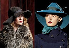 Шляпа - модный головной убор осень-зима 2011-2012