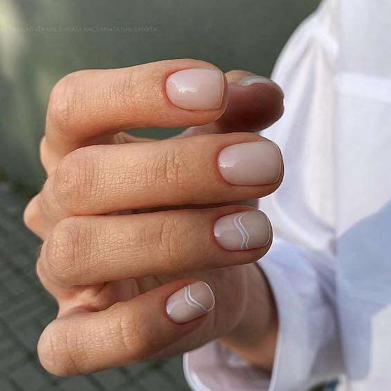 25  Gorgeous nude nail design ideas 2024 фото №3