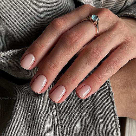 25  Gorgeous nude nail design ideas 2024 фото №1