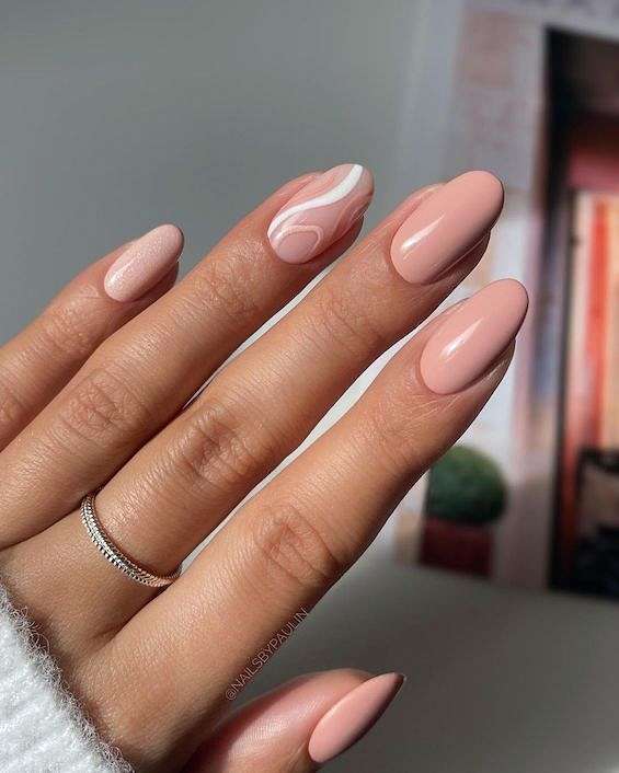 25  Gorgeous nude nail design ideas 2024 фото №14