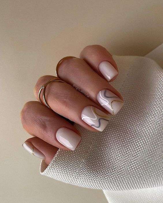 25  Gorgeous nude nail design ideas 2024 фото №15