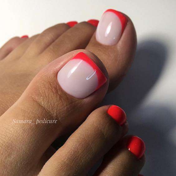 30  Amazing Red Toe Nail Ideas You Need to Try фото №13