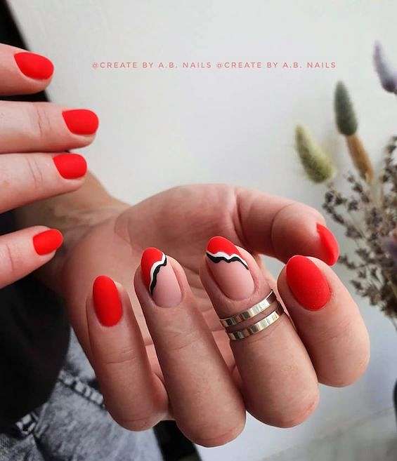 45  Red Nail Designs for a Chic and Trendy Look фото №29