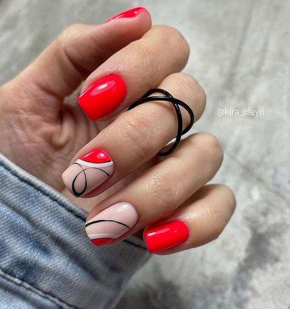 45  Red Nail Designs for a Chic and Trendy Look фото №35