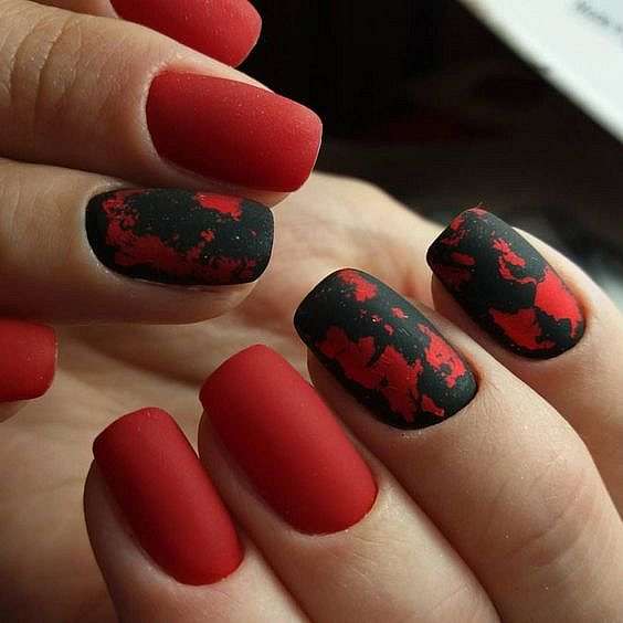 45  Red Nail Designs for a Chic and Trendy Look фото №45