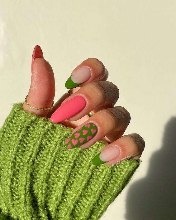 65 Beautiful Green Nail Art Designs for 2023 фото №63