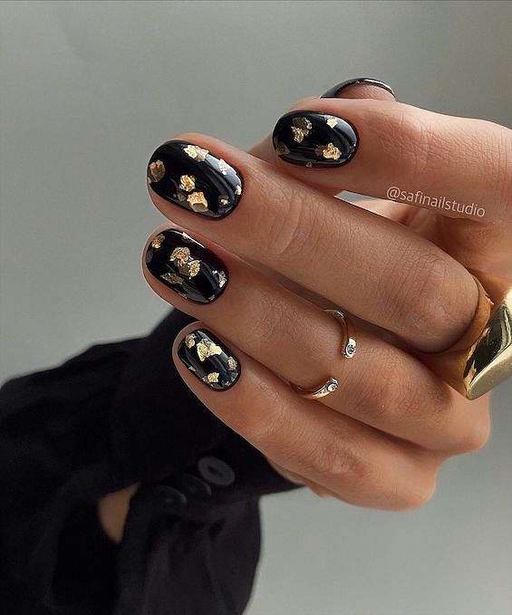 55 Black Nail Designs for 2023 фото №2