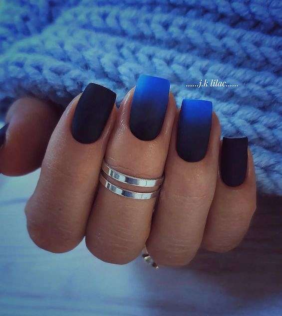 55 Black Nail Designs for 2024 фото №7