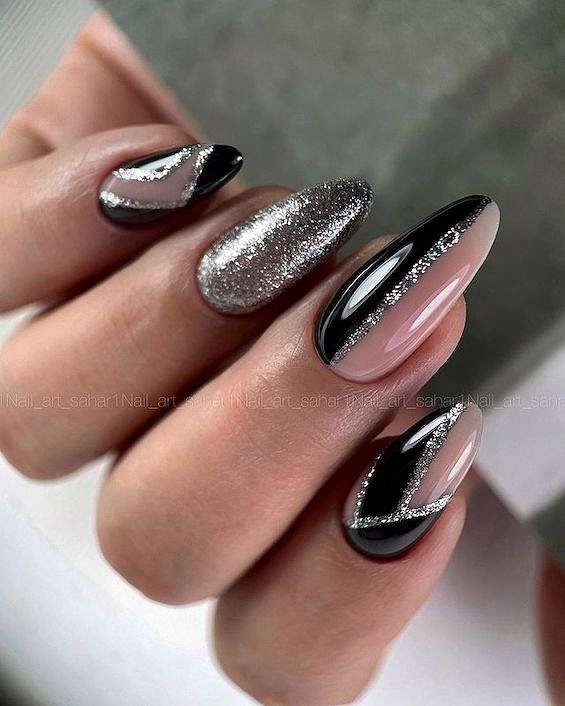 Simple Black Nail Designs