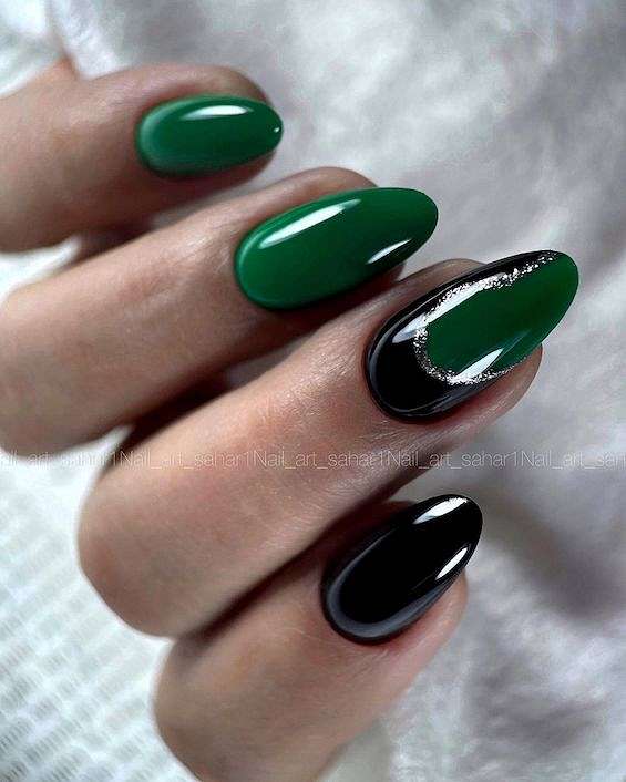 55 Black Nail Designs for 2023 фото №33