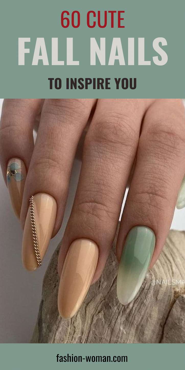 60 Cute Fall Nails to Inspire You in 2023 фото №69