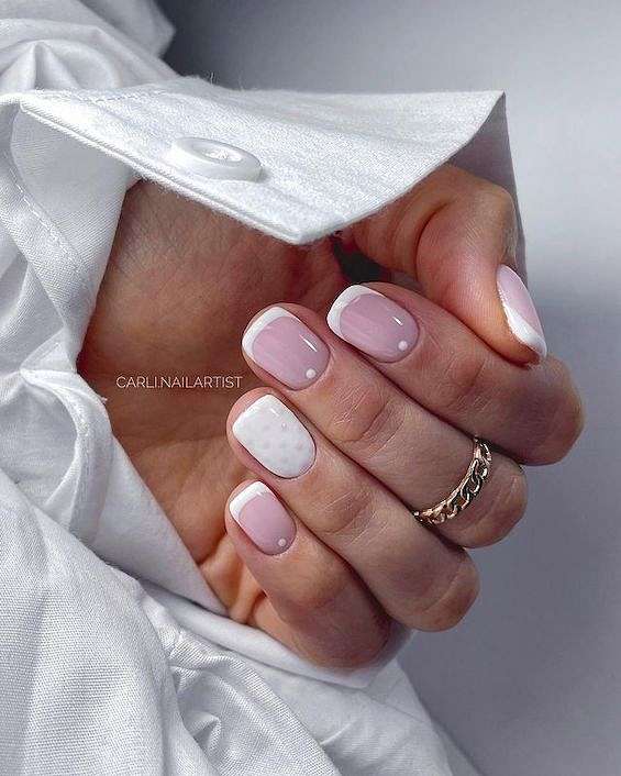 60  French Manicure Ideas for 2023 фото №46