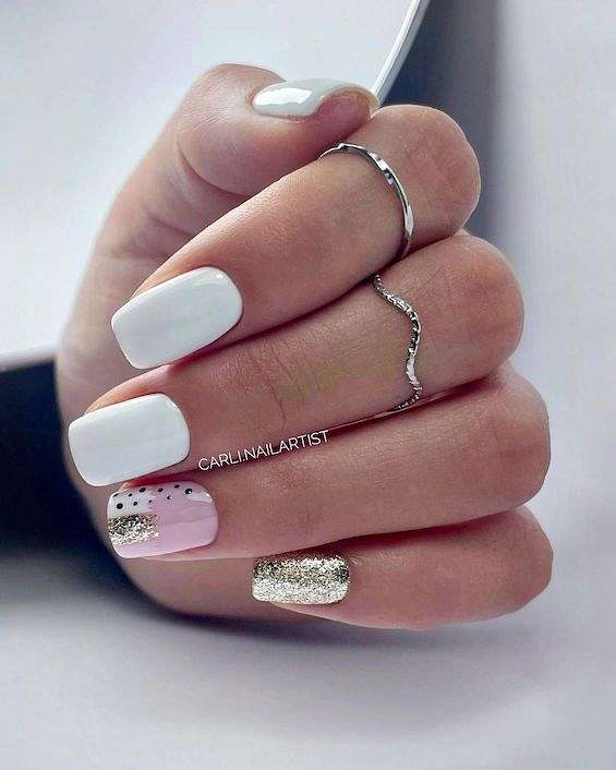 70  White Nail Ideas You Need to Try in 2024 фото №14