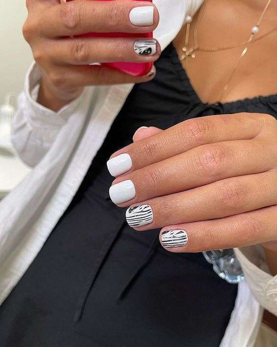 70  White Nail Ideas You Need to Try in 2024 фото №32