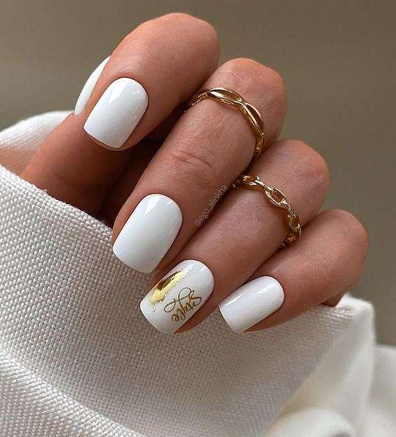 70 White Nail Ideas You Need to Try in 2023 фото №48
