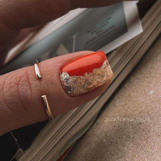 Роскошный дизайн ногтей гель-лаком 2024 фото №33