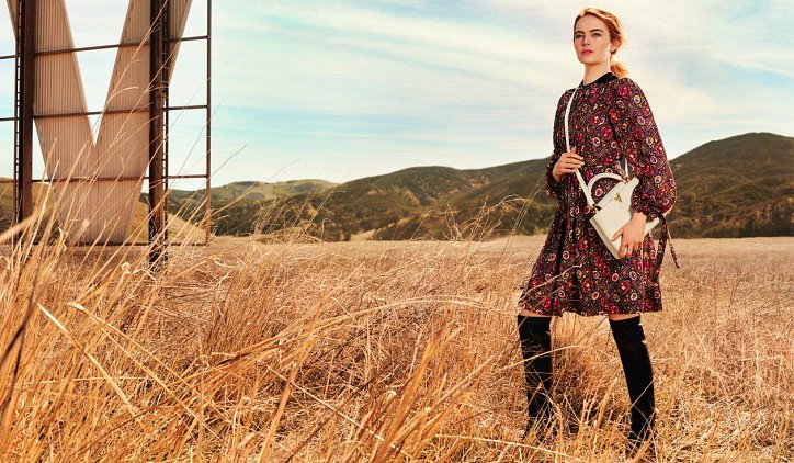 Эмма Стоун в рекламе Louis Vuitton 2018 фото №7
