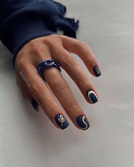 60 Cute Fall Nails to Inspire You in 2023 фото №25