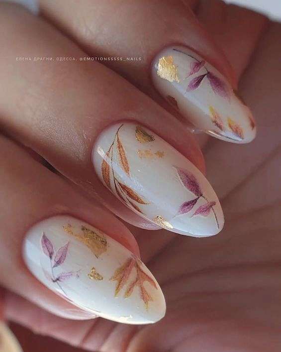 60 Cute Fall Nails to Inspire You in 2023 фото №22
