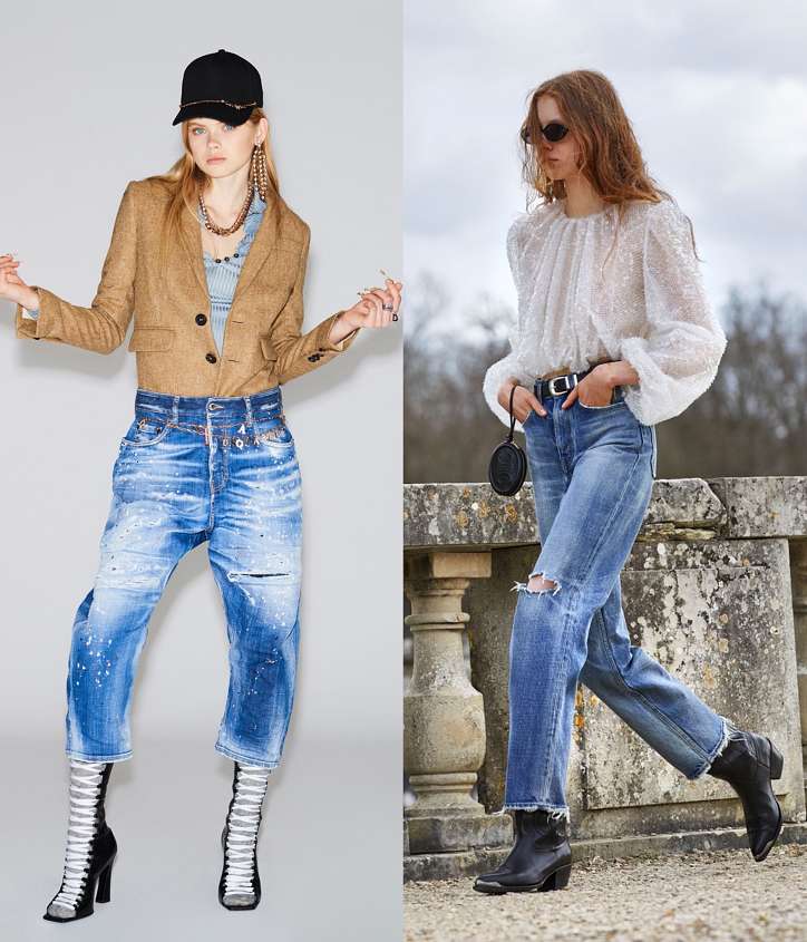 Модные женские джинсы осень-зима 2022-2023 фото №8