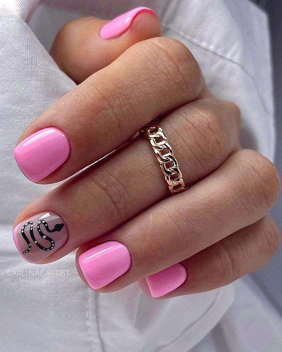 65  Stunning Pink Nail Designs for 2023 фото №40