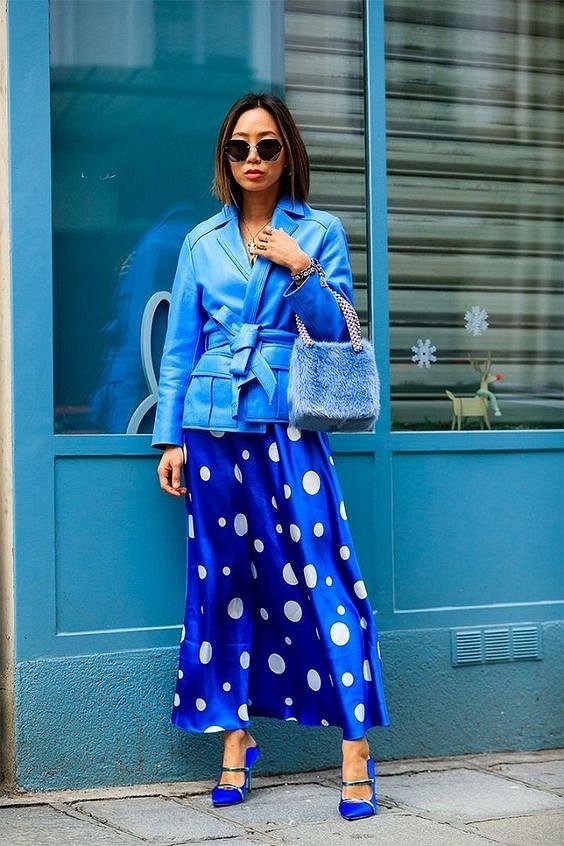 Как носить синий - самый модный цвет 2020 года фото №9