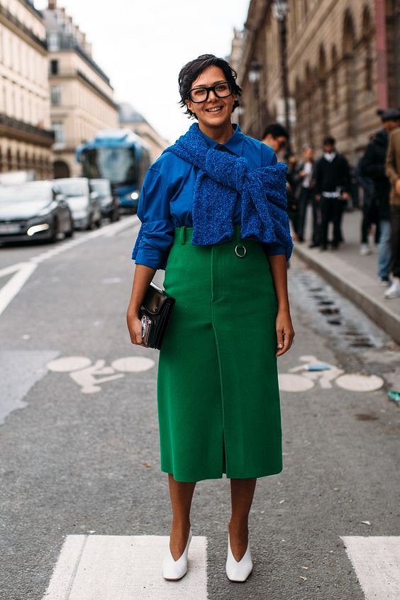 Как носить синий - самый модный цвет 2020 года фото №17