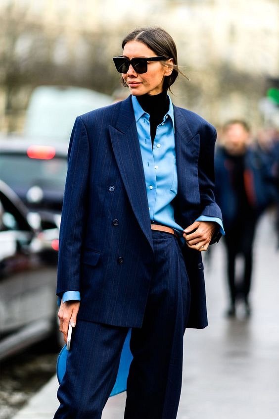 Как носить синий - самый модный цвет 2020 года фото №18