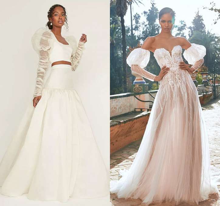 Свадебные платья 2023-2024: основные тренды фото №17