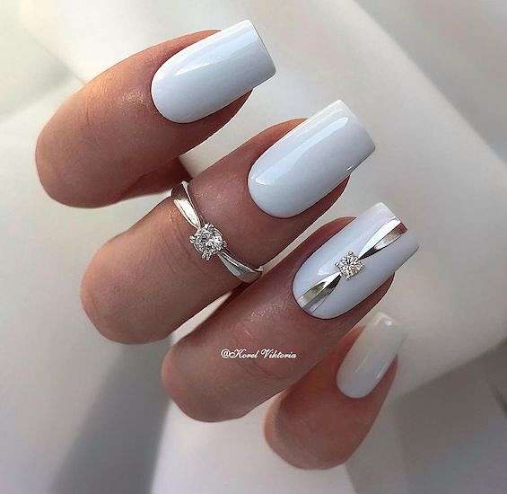 The Best Wedding Nails for Bride 2024 фото №4