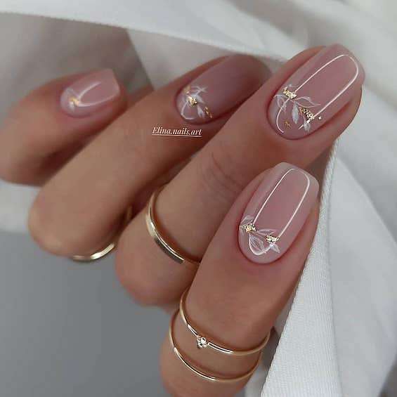 11 Glamorous Nude Wedding Nail Designs To Try Now