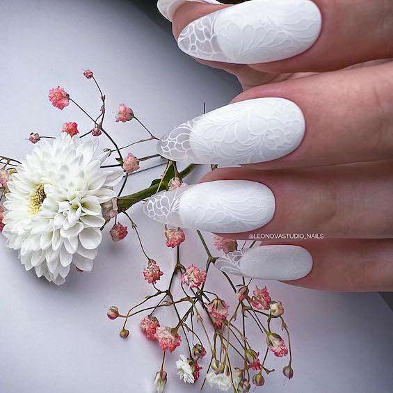 The Best Wedding Nails for Bride 2024 фото №25