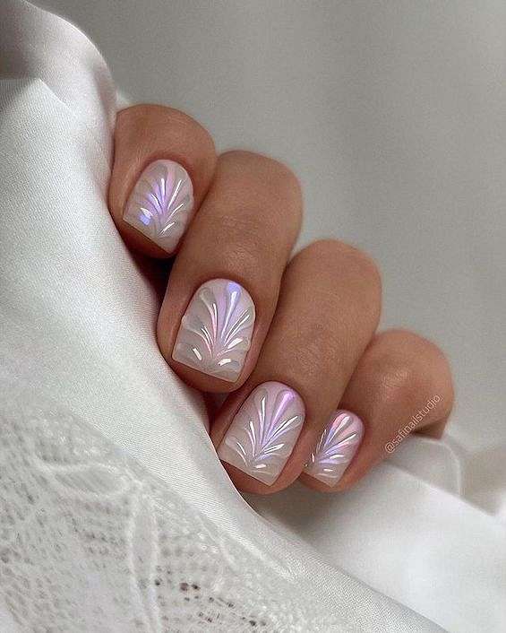 The Best Wedding Nails for Bride 2023 фото №42