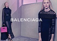 Саша Пивоварова в рекламной кампании Balenciaga весна-лето 2015