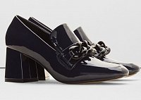 Модная обувь осени: лоферы на толстом каблуке