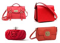Красная сумка от Victoria Beckham
