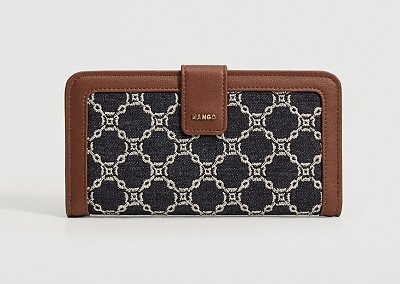 Бумажник с вышитыми цепочками Mango