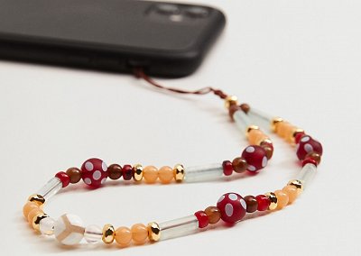 Подвеска из бусин для мобильного телефона Mango