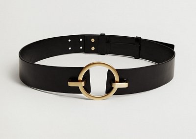 Ремень с круглой пряжкой Mango