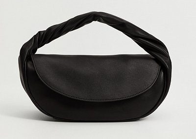 Сумка-багет с клапаном Mango