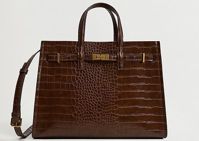 Сумка-шопер под крокодила Mango