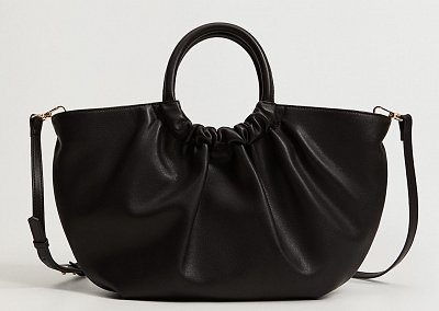 Сумка-шоппер со сборками Mango